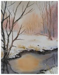 "Wintermorgen"   24 x 30 cm (verschenkt)