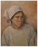 "Bauernmädchen"  nach Werner Weber  50 x 40 cm