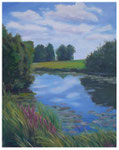 "Sommer am See"  50 x 40 cm (verkauft)