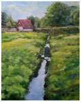 "Graben am Mündesee" 60 x 40 cm