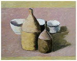 "Flaschen" nach Morandi  24 x 30 cm
