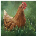 "Huhn"  40 x 40 cm  (verkauft)