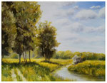 "Am Bach I"  24 x 30 cm  (verkauft)