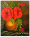 "Mohnblumen"  60 x 50 cm  (verkauft)