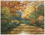 "Goldener Herbst" 40 x 50 cm  (verkauft)