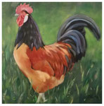 "Hahn"  40 x 40 cm (verkauft)