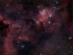 Melotte 15 - ein Haufen junger Sterne, neben denen unsere Sonne wie ein Zwerg erscheint.