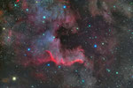 >> 1'800 Lichtjahre - Emissionsnebel  NGC7000  "Nordamerikanebel" (Golf von Mexiko)