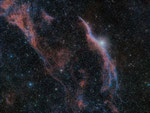 >> 1'500 Lichtjahre - Supernova Rest  NGC 6960  "Schleiernebel"; Fetzen eines explodierten Sterns