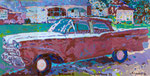 "car 2" aus dem Projekt "cars & girls", 1993, 180x360 cm, Öl auf Leinwand