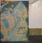 "Hirtin. Pastorale", 1990, Öl auf Leinwand, (4 units): 300x300 cm