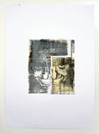 Ohne Titel, Collage und Linoldruck auf Papier, 70,0 x 50,0 cm, 2013