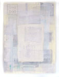 Ohne Titel, Monotypie, Linoldruck, Kreide und Bleistift auf Papier, 85,3 x 61,0 cm, 2013