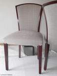 Chaises de salle à manger, tissu Casal Argos Aquaclean, finition passepoil