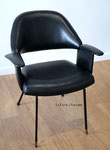 Fauteuil de coiffeur vintage années 50/60, réfection en simili cuir 