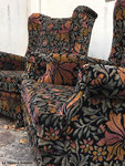 Réfection des assises et couverture avec le tissu Casal Mucha