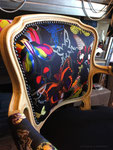 Cabriolets Louis XV tissus Christian Lacroix Butterfly et Cocarde 
