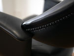Fauteuil de coiffeur vintage années 50/60, réfection en simili cuir 
