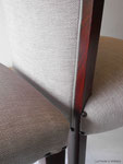 Chaises de salle à manger, tissu Casal Argos Aquaclean, finition passepoil