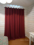Pose de rideaux : pose des tringles sur mesure, confection et pose. Tissu Cuba Libre Luciano Marcato