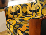 Fauteuils Art Déco. Tissu Casal Greta Nuit coloris Clair de Lune.