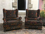 Réfection des assises et couverture avec le tissu Casal Mucha