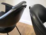 Fauteuil de coiffeur vintage années 50/60, réfection en simili cuir 