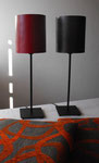 Lampe lézard : Décor au poinçon