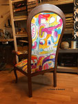 Fauteuil Voltaire : tissu Kirkby Design Mallowland Fizzy