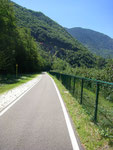 La piste cyclable juste avant Bozen.