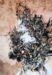 Nid de terre  - 2011 - 42 x 60 - Encre et acrylique