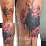 watercolor tattoo by Mauri Manolibera Tattoo - freehandtattoo / Mauri's Tattoo&Gallery, Borgomanero (Italia)