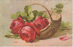 STZF 1212 Panier de roses rouges