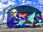 Tête de mort Street Art - Nantes octobre 2017
