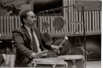 Rod Rogers preforming on drums