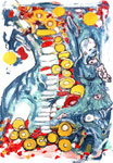 Malerei "18/12/23" (42 cm x 29,7 cm)