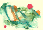 Malerei "Miniatur 12" ( 21 cm x 14,8 cm)