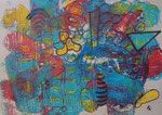 Malerei "Miniatur 23" ( 21 cm x 14,8 cm)