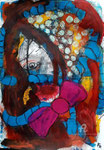 Malerei "Girl" (42 cm x 29,7 cm)