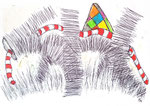Malerei "Miniatur 39" ( 21 cm x 14,8 cm)