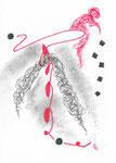 Zeichnung "Kontaktimprovisation Nr. 9" ( 14,8 cm x 21 cm ) 2024