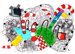 Malerei "Miniatur 28" ( 21 cm x 14,8 cm)
