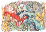 Malerei "11/12/23" (42 cm x 29,7 cm)