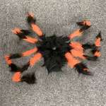 ハロウィン190　くも　黒&オレンジモール　400×300　￥800