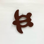 ハワイアン117　壁かざり　ウッドホヌ　　230×200　¥1,200