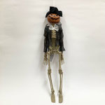 ハロウィン197　壁飾り　ガイコツかぼちゃフェイス　430Ｈ　￥800