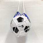 サッカーボール109　5号白&黒シンプル（ネット付き）¥800