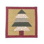 クリスマス341　キルトマット　ツリー　210×210　￥700　＊オリジナルです＊