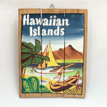 ハワイアン146　額　ウッドすのこHawai　400×300　¥2,000