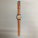 腕時計111　茶革ベルト丸フェイスE83B   　　￥1,800